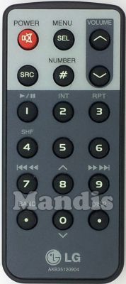 Original remote control LG AKB35120904 Original remote control LG AKB35120904