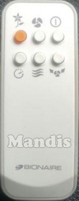 Original remote control BIONAIRE BAFE1507 Original remote control BIONAIRE BAFE1507
