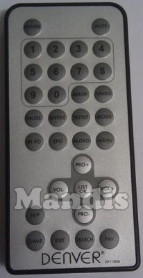 Comandament a distància original DENVER DFT700DBLACK