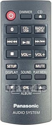 Comandament a distància original PANASONIC N2QAYB001098