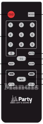 Mando a distancia original PARTY Light Sound