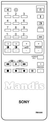 Comandament a distància original SONY RM 644 (A1470728A) Comandament a distància original SONY RM 644 (A1470728A)