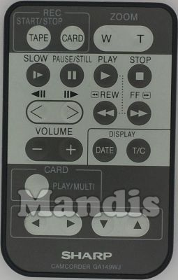 Mando a distancia original SHARP GA149WJ (RRMCGA149WJSA)