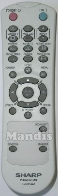 Original remote control SHARP GB015WJ (RRMCGB015WJSB)