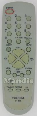Original remote control TOSHIBA CT-859 Original remote control TOSHIBA CT-859
