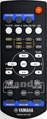 Mando a distancia original YAMAHA FSR50 (WY577800)