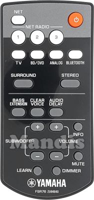 Mando a distancia original YAMAHA FSR76 (ZU846400)