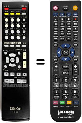 Mando a distancia equivalente RC-1125