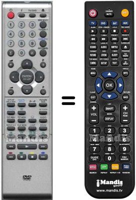 Mando a distancia equivalente Orion 076R0PK011