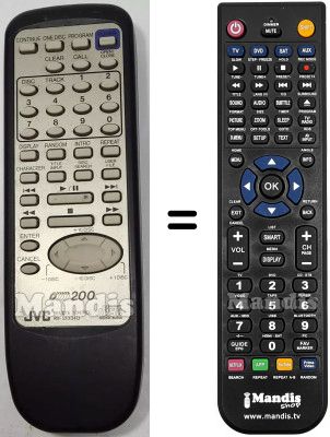 Replacement remote control RM-SX334U