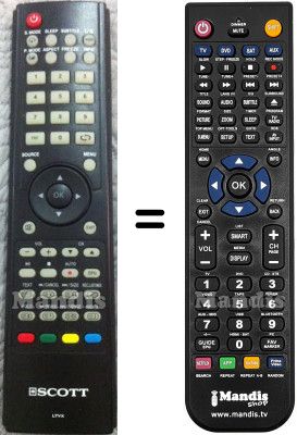 Replacement remote control Scott LTVX