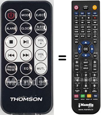 Replacement remote control Thomson MIC200BT Replacement remote control Thomson MIC200BT