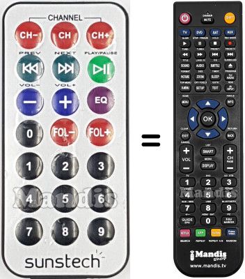 Mando a distancia equivalente REMCON2228