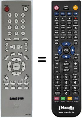 Comandament a distància equivalent 00092 M