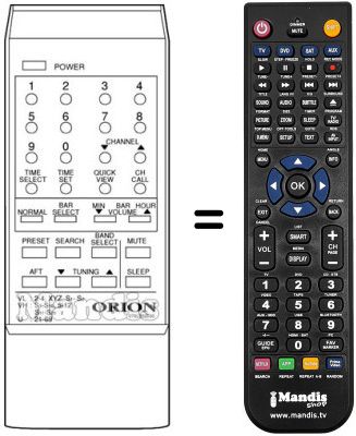 Comandament a dist&agrave;ncia equivalent 076L052030