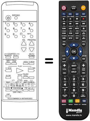 Replacement remote control Sinudyne 2004 C