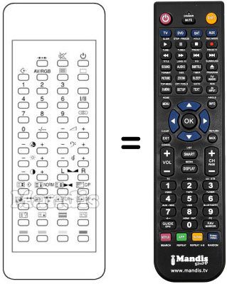 Replacement remote control 105-042F
