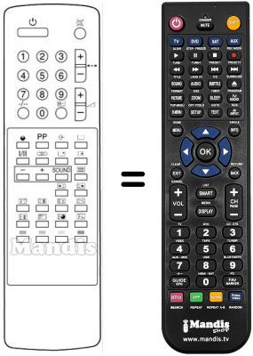 Replacement remote control 105-088B