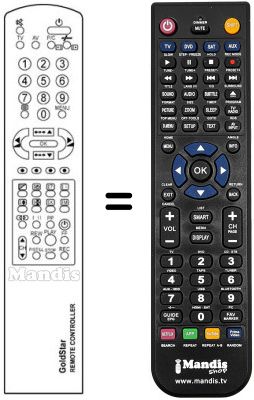 Replacement remote control 105-219D