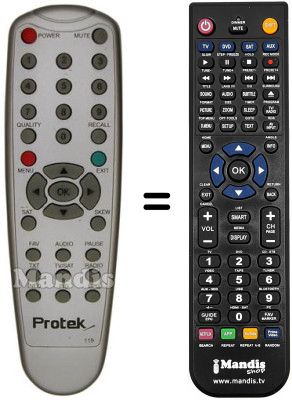 Replacement remote control 119