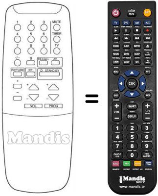 Replacement remote control 1410