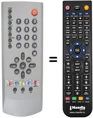 Mando a distancia equivalente Daewoo DLP 15B1 MW Mando a distancia equivalente Daewoo DLP 15B1 MW