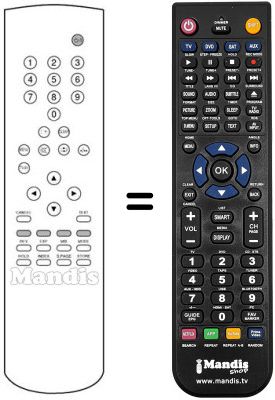 Mando a distancia equivalente Ingelen 37 H2 VT Mando a distancia equivalente Ingelen 37 H2 VT