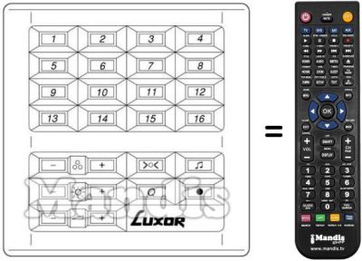 Mando a distancia equivalente 190 9582-15 / 25 / 27