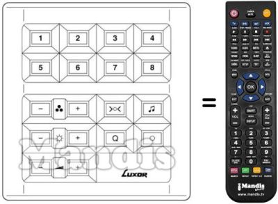 Replacement remote control 190 9593-15