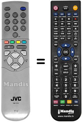Mando a distancia equivalente JVC AV 28CT1 EP