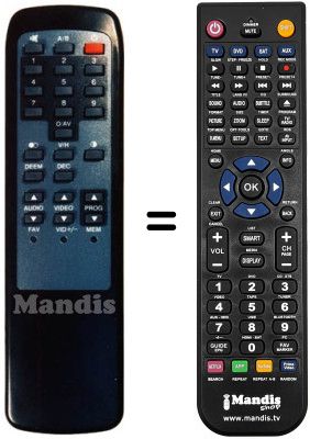 Mando a distancia equivalente 300 TS 011