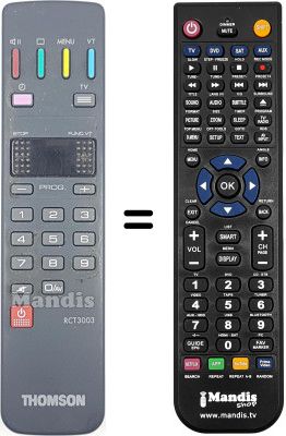 Replacement remote control Thomson 63 DN 41 Replacement remote control Thomson 63 DN 41