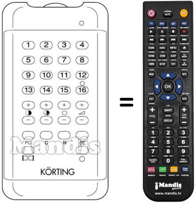 Comandament a distància equivalent 422951645