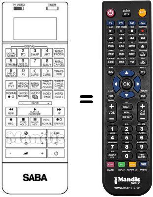 Replacement remote control 4900 064 897 / 912