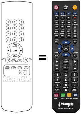 Replacement remote control 5652 18 07