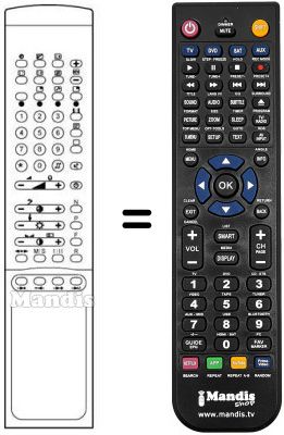 Replacement remote control 617402 H
