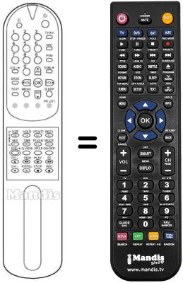 Replacement remote control LG WE 32Q10 IP