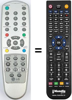 Replacement remote control LG RT-15LA31