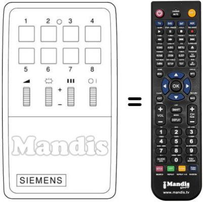 Replacement remote control 742573