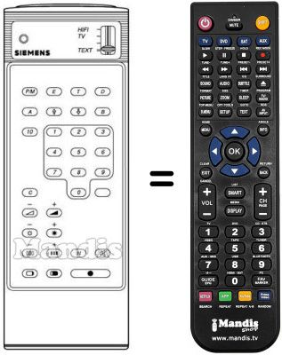 Replacement remote control 750151