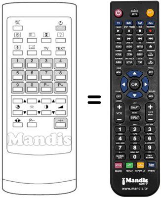 Replacement remote control 9050