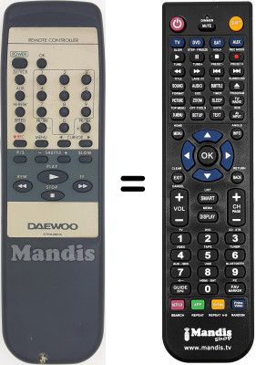 Mando a distancia equivalente 97P1R2BT05