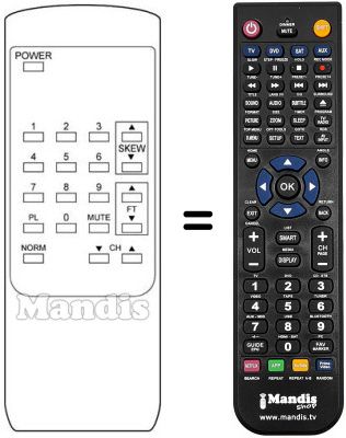 Replacement remote control A 300