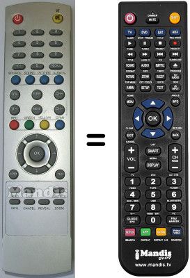 Mando a distancia equivalente Amstrad LCT 1930