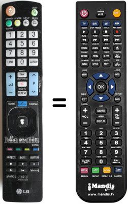 Replacement remote control LG 55 LW 450