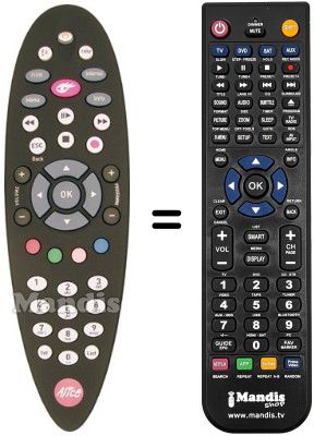 Replacement remote control Telecom ALICE HOME TV