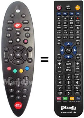 Replacement remote control Telecom ALICE IPTV