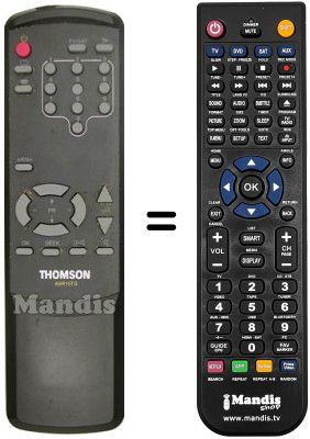 Comandament a distància equivalent ASR 10 TG Comandament a distància equivalent ASR 10 TG