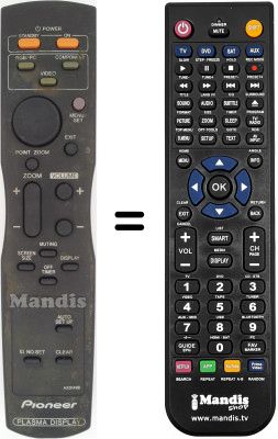 Replacement remote control Pioneer PDP 42 MVE 1