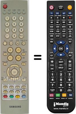 Replacement remote control Samsung LW 22A13W